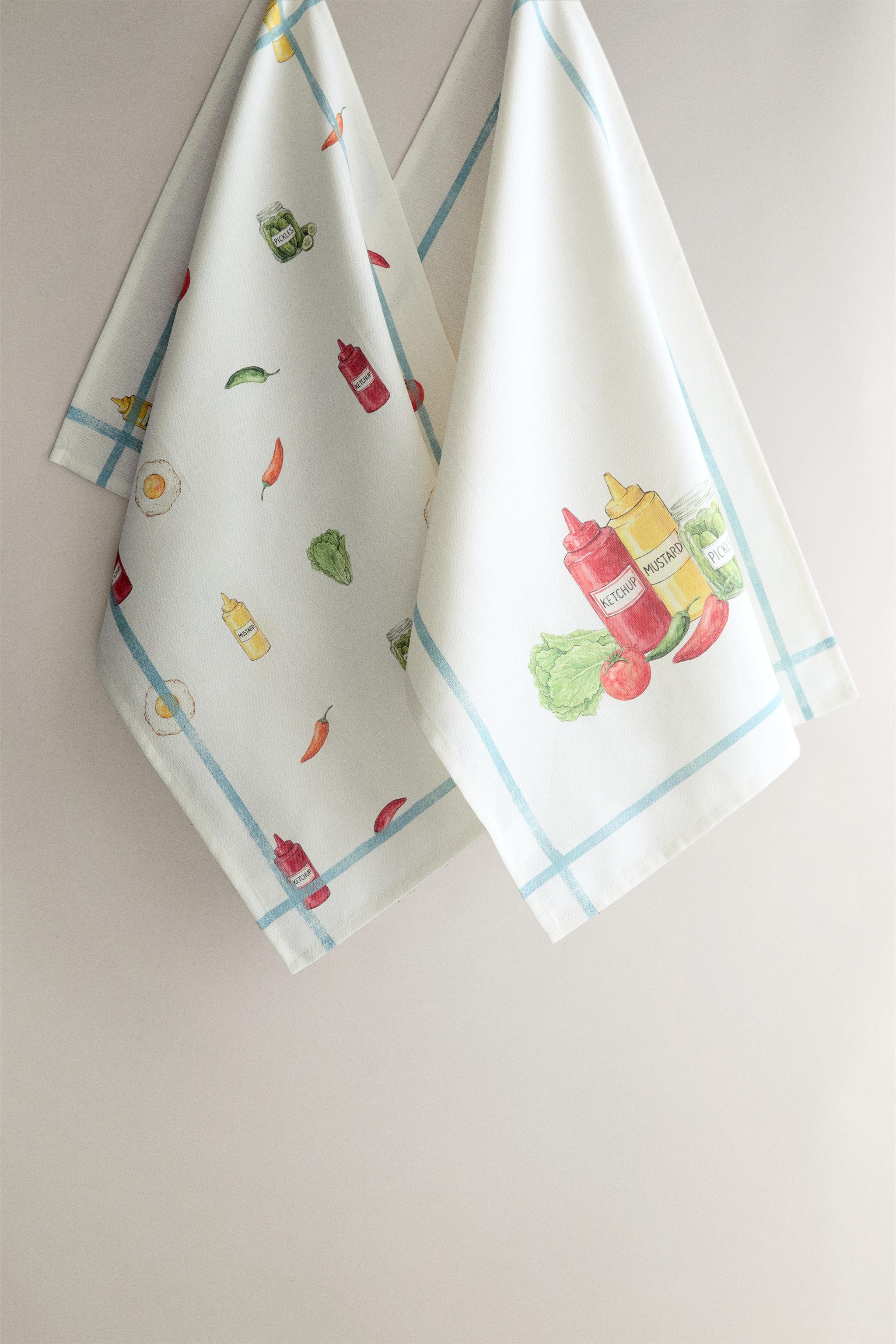 BARBECUE KITCHEN TOWELS (PACK OF 2)